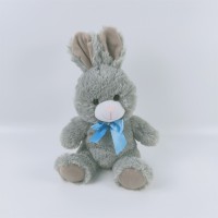 Plush Easter gift rabbit toy soft bunny with ribbon stuffed rabbit for Easter decoration